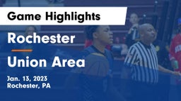 Rochester  vs Union Area  Game Highlights - Jan. 13, 2023