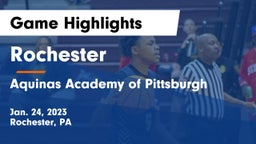 Rochester  vs Aquinas Academy of Pittsburgh Game Highlights - Jan. 24, 2023