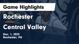 Rochester  vs Central Valley  Game Highlights - Dec. 1, 2023