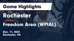 Rochester  vs Freedom Area  (WPIAL) Game Highlights - Dec. 11, 2023