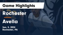 Rochester  vs Avella  Game Highlights - Jan. 5, 2024