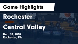 Rochester  vs Central Valley  Game Highlights - Dec. 10, 2018