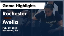 Rochester  vs Avella  Game Highlights - Feb. 22, 2019