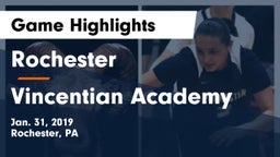 Rochester  vs Vincentian Academy  Game Highlights - Jan. 31, 2019