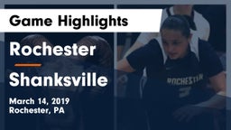 Rochester  vs Shanksville Game Highlights - March 14, 2019