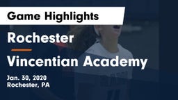 Rochester  vs Vincentian Academy  Game Highlights - Jan. 30, 2020