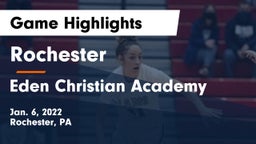 Rochester  vs Eden Christian Academy  Game Highlights - Jan. 6, 2022