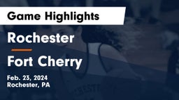 Rochester  vs Fort Cherry  Game Highlights - Feb. 23, 2024