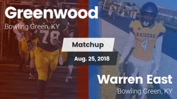 Matchup: Greenwood High vs. Warren East  2018