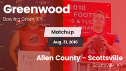 Matchup: Greenwood High vs. Allen County - Scottsville  2018