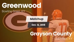 Matchup: Greenwood High vs. Grayson County  2018