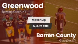 Matchup: Greenwood High vs. Barren County  2019
