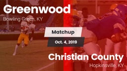 Matchup: Greenwood High vs. Christian County  2019