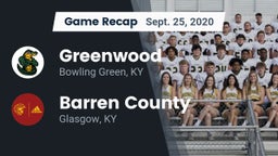 Recap: Greenwood  vs. Barren County  2020