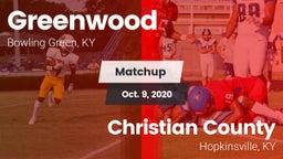 Matchup: Greenwood High vs. Christian County  2020