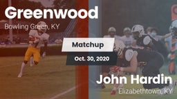 Matchup: Greenwood High vs. John Hardin  2020