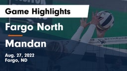 Fargo North  vs Mandan  Game Highlights - Aug. 27, 2022