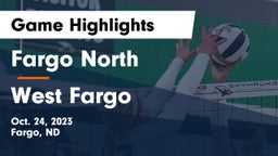 Fargo North  vs West Fargo  Game Highlights - Oct. 24, 2023