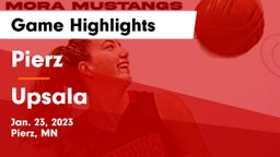 Pierz  vs Upsala  Game Highlights - Jan. 23, 2023