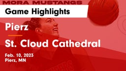 Pierz  vs St. Cloud Cathedral  Game Highlights - Feb. 10, 2023