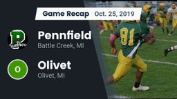 Recap: Pennfield  vs. Olivet  2019
