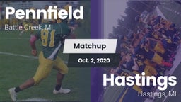Matchup: Pennfield High vs. Hastings  2020