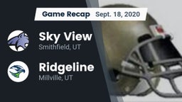Recap: Sky View  vs. Ridgeline  2020