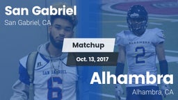 Matchup: San Gabriel High vs. Alhambra  2017