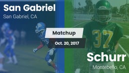 Matchup: San Gabriel High vs. Schurr  2017