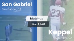 Matchup: San Gabriel High vs. Keppel  2017