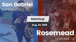 Matchup: San Gabriel High vs. Rosemead  2018