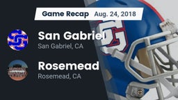Recap: San Gabriel  vs. Rosemead  2018