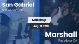 Matchup: San Gabriel High vs. Marshall  2018
