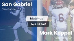 Matchup: San Gabriel High vs. Mark Keppel  2018