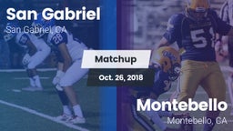 Matchup: San Gabriel High vs. Montebello  2018