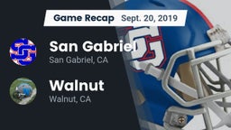 Recap: San Gabriel  vs. Walnut  2019