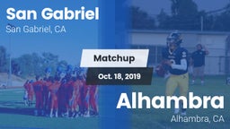Matchup: San Gabriel High vs. Alhambra  2019