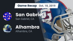 Recap: San Gabriel  vs. Alhambra  2019