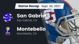 Recap: San Gabriel  vs. Montebello  2021