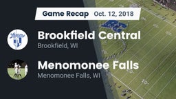 Recap: Brookfield Central  vs. Menomonee Falls  2018