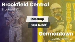 Matchup: Brookfield Central vs. Germantown  2019