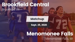 Matchup: Brookfield Central vs. Menomonee Falls  2020