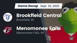 Recap: Brookfield Central  vs. Menomonee Falls  2020