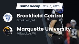 Recap: Brookfield Central  vs. Marquette University  2020