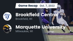 Recap: Brookfield Central  vs. Marquette University  2022
