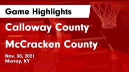 Calloway County  vs McCracken County  Game Highlights - Nov. 30, 2021