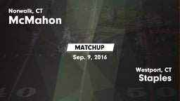 Matchup: McMahon  vs. Staples  2016