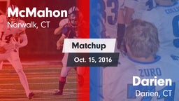 Matchup: McMahon  vs. Darien  2016