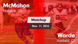 Matchup: McMahon  vs. Warde  2016