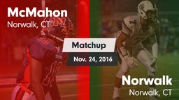 Matchup: McMahon  vs. Norwalk  2016